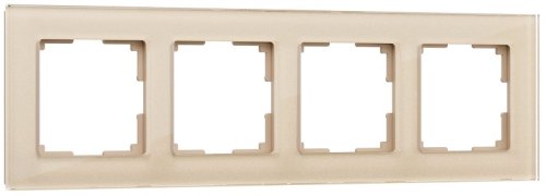 Рамка универсальная Werkel Favorit 4-м. стекло шампань картинка